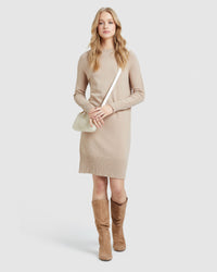 LUNA KNITTED MINI DRESS WOMENS DRESSES