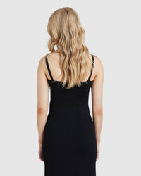 CHARLOTTE RIBBED BRALETTE WOMENS TOPS