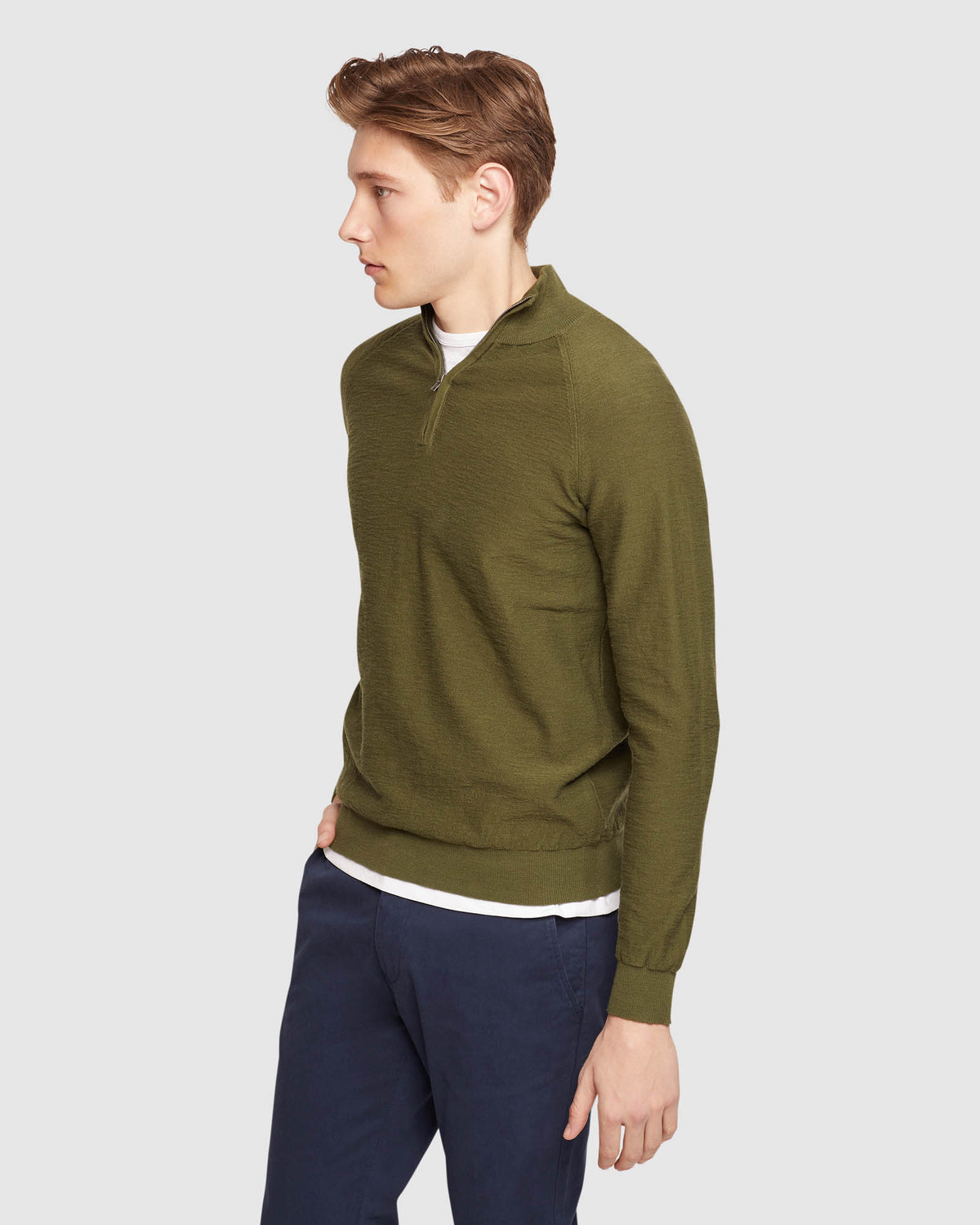 BART ZIP NECK KNIT MENS KNITWEAR
