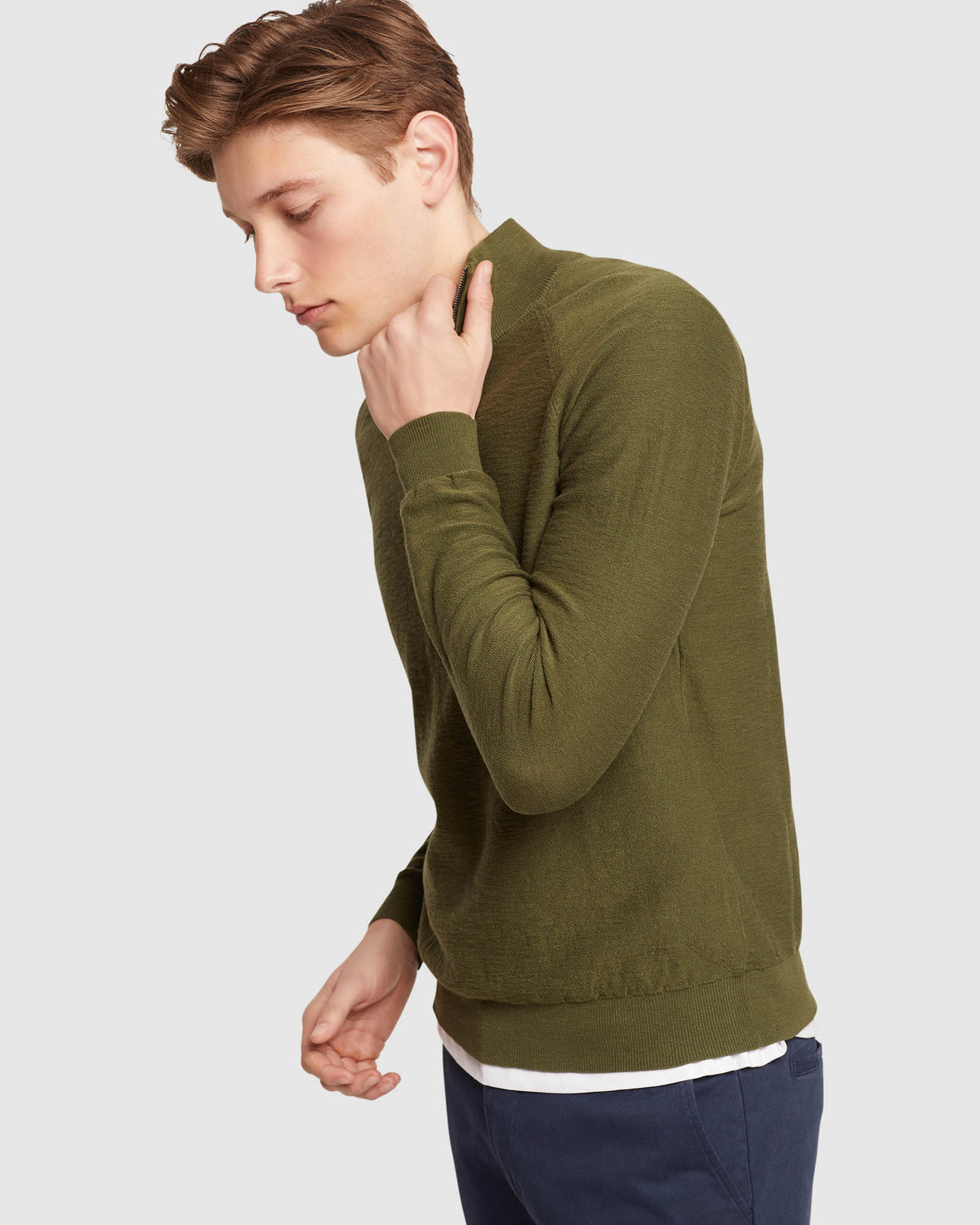 BART ZIP NECK KNIT MENS KNITWEAR