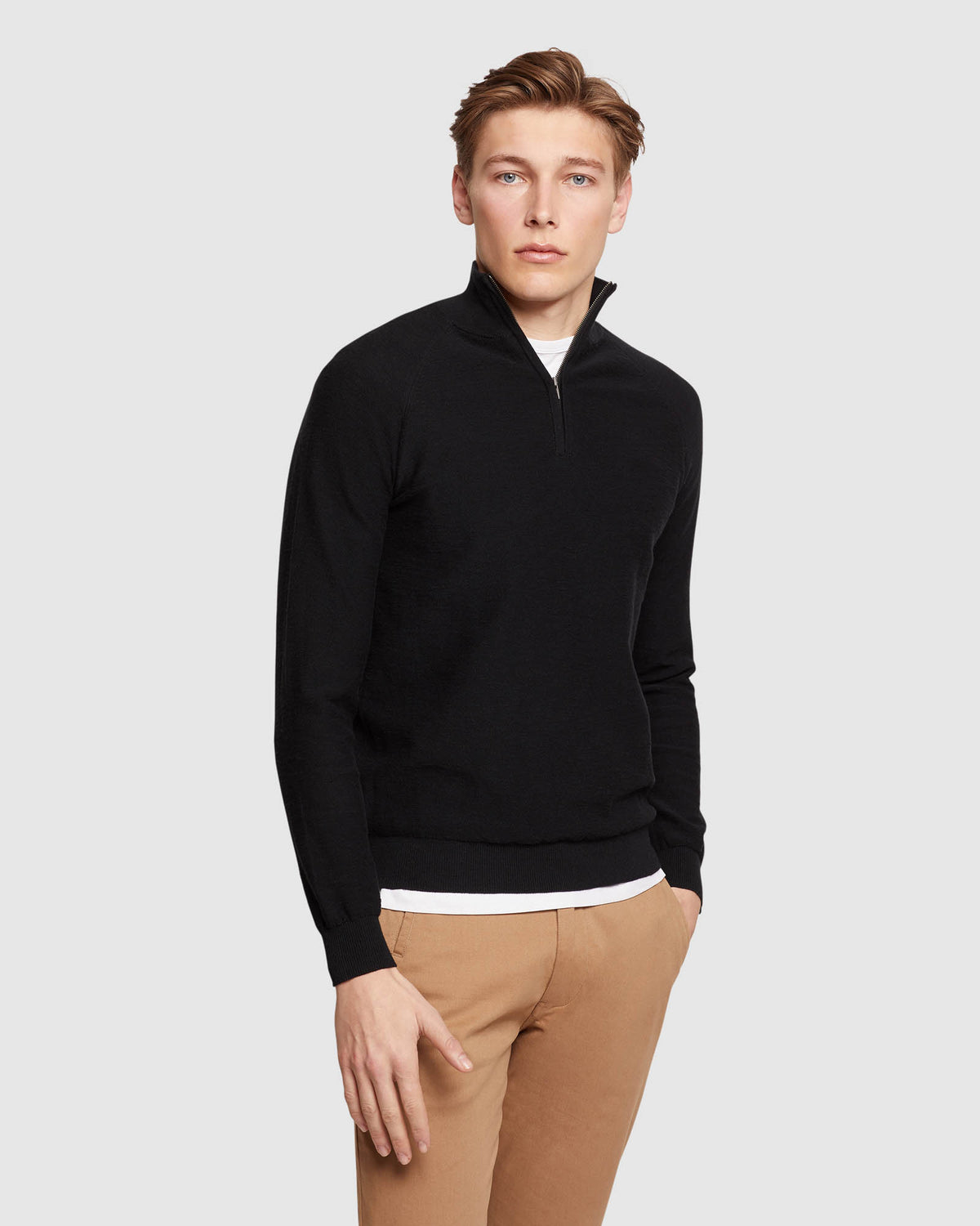 BART ZIP NECK KNIT MENS KNITWEAR