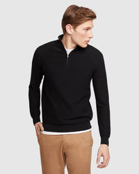 BART ZIP NECK KNIT MENS KNITWEAR