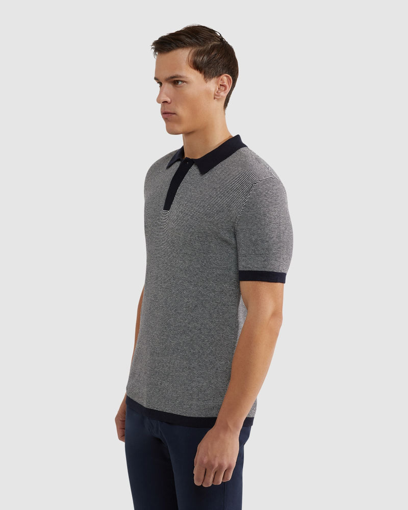 CARTER KNITTED POLO MENS KNITWEAR