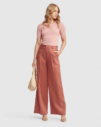 GRACE SHORT SLEEVE CASHMERE BLEND KNIT WOMENS KNITWEAR