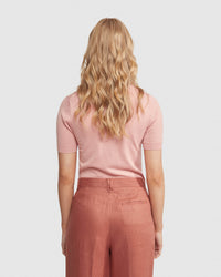 GRACE SHORT SLEEVE CASHMERE BLEND KNIT WOMENS KNITWEAR