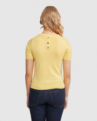 GRACE SHORT SLEEVE CASHMERE BLEND KNIT WOMENS KNITWEAR