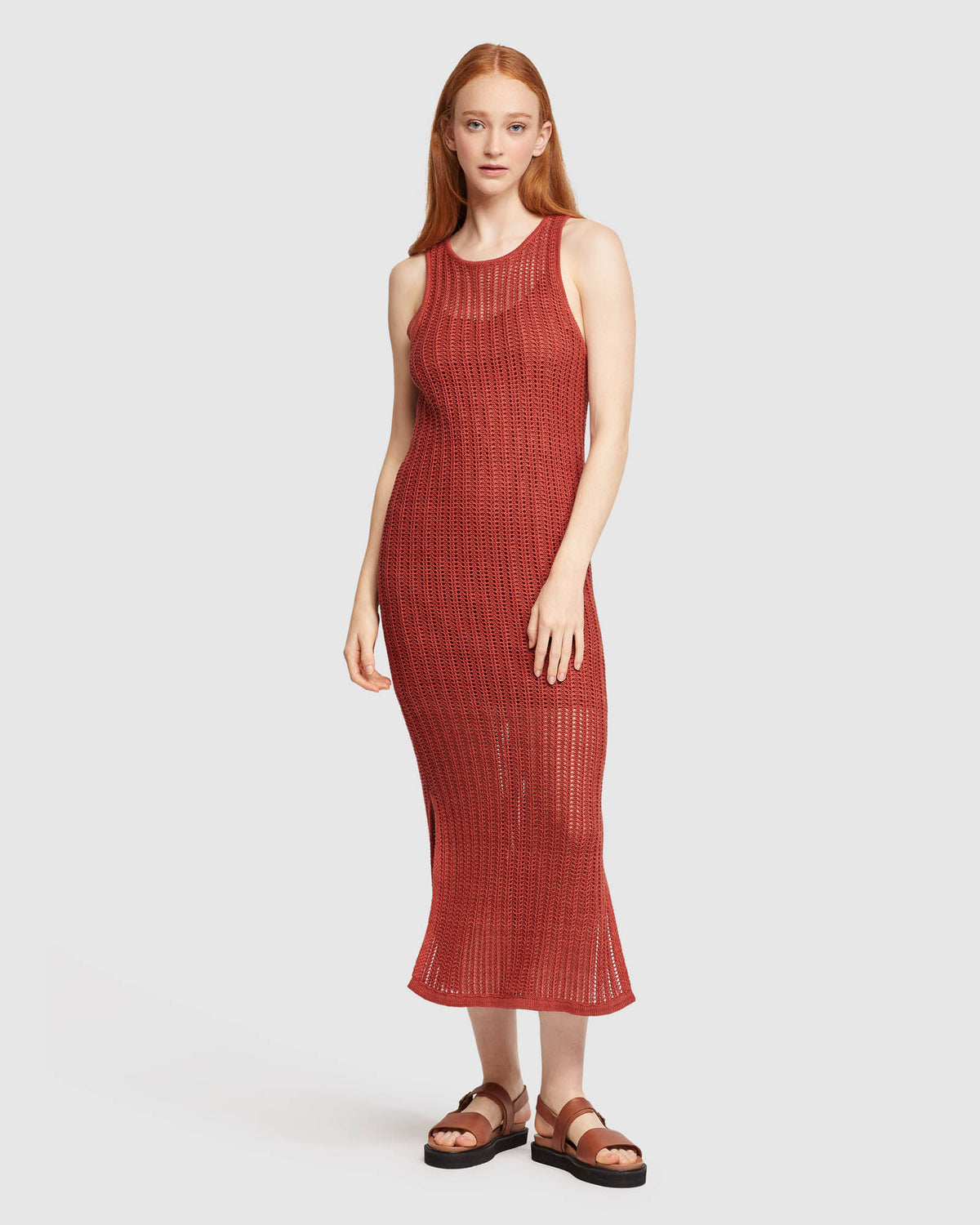 Katherine Knit Dress With Slip Oxford Shop Katherine Knit Dress With Slip Oxford Shop