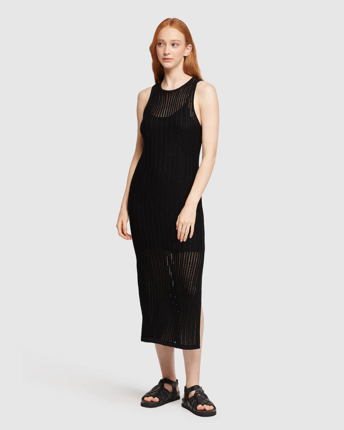Katherine Knit Dress With Slip Oxford Shop Katherine Knit Dress With Slip Oxford Shop