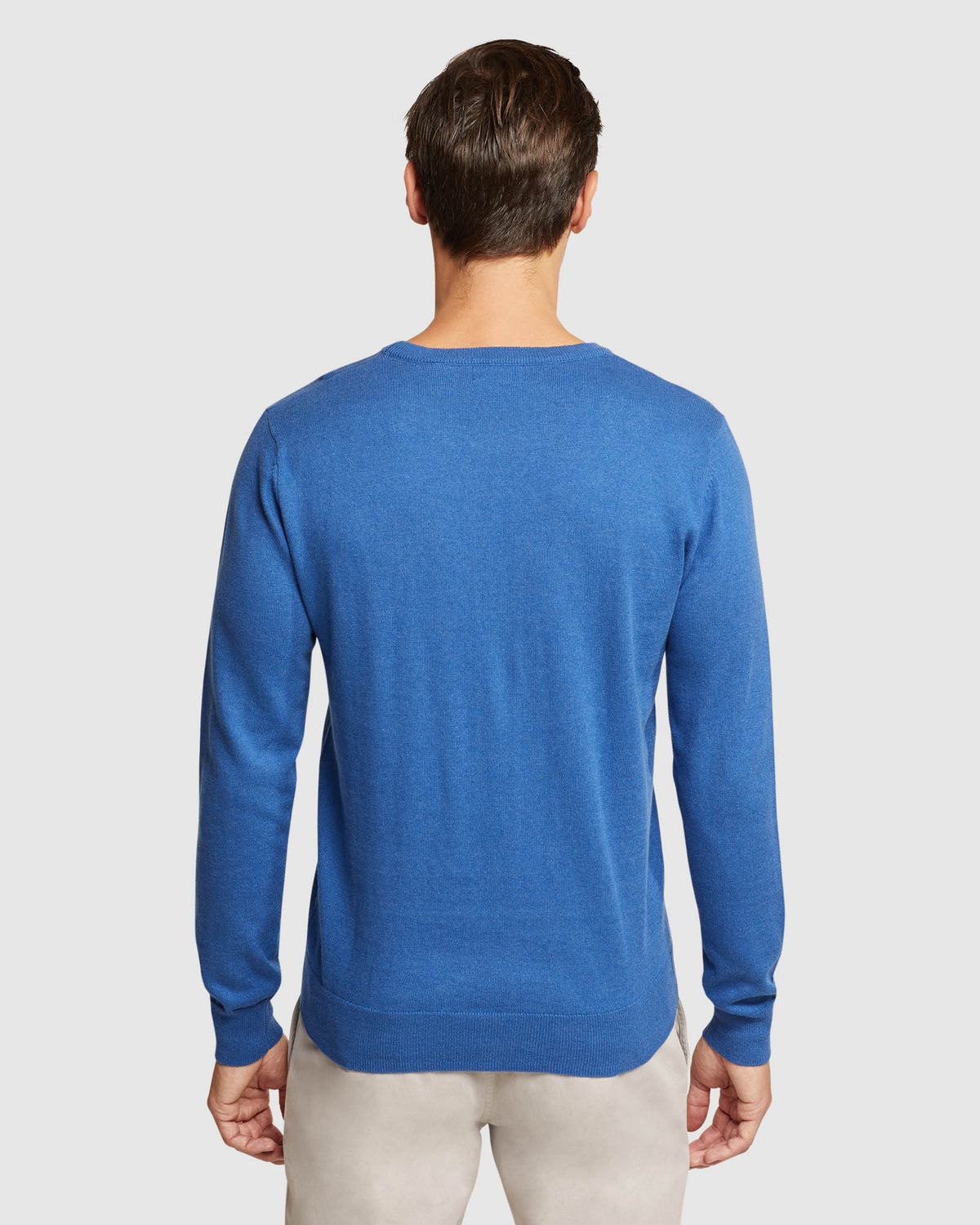 CREW NECK COTTON CASHMERE PULLOVER MENS KNITWEAR