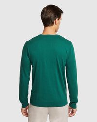 CREW NECK COTTON CASHMERE PULLOVER MENS KNITWEAR