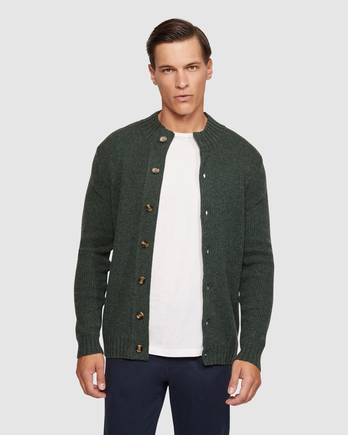 LENNY BUTTON UP CARDIGAN MENS KNITWEAR