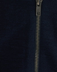 RYAN COTTON BLEND KNIT ZIP TOP MENS KNITWEAR