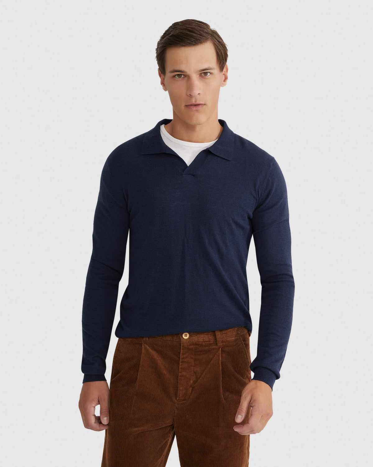 Blair V-Neck Polo Sweater – Oxford Shop