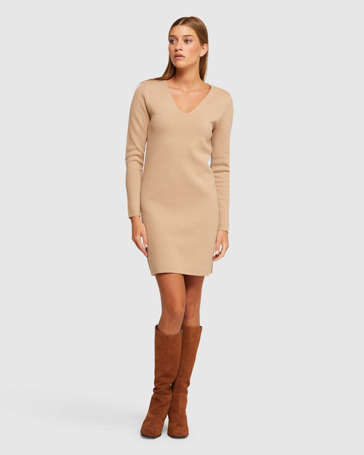 RAQUEL KNITTED MINI DRESS WOMENS DRESSES