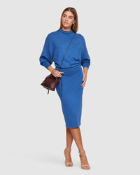 TESS KNITTED DRESS WOMENS DRESSES