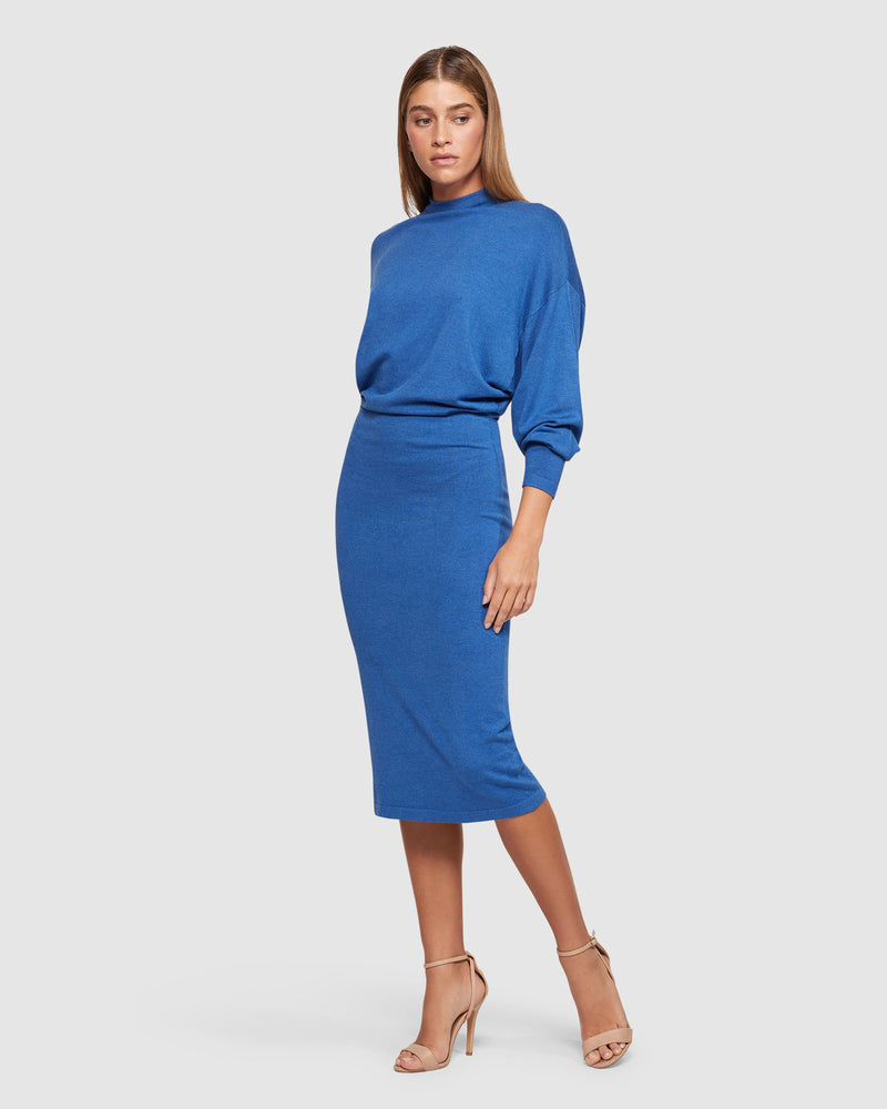 TESS KNITTED DRESS WOMENS DRESSES