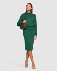 TESS KNITTED DRESS WOMENS DRESSES