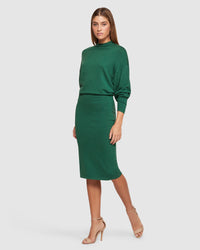 TESS KNITTED DRESS WOMENS DRESSES