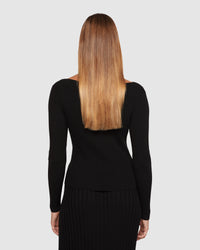 LINNY RIB TOP WOMENS KNITWEAR