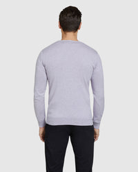 COTTON CASHMERE V-NECK PULLOVER