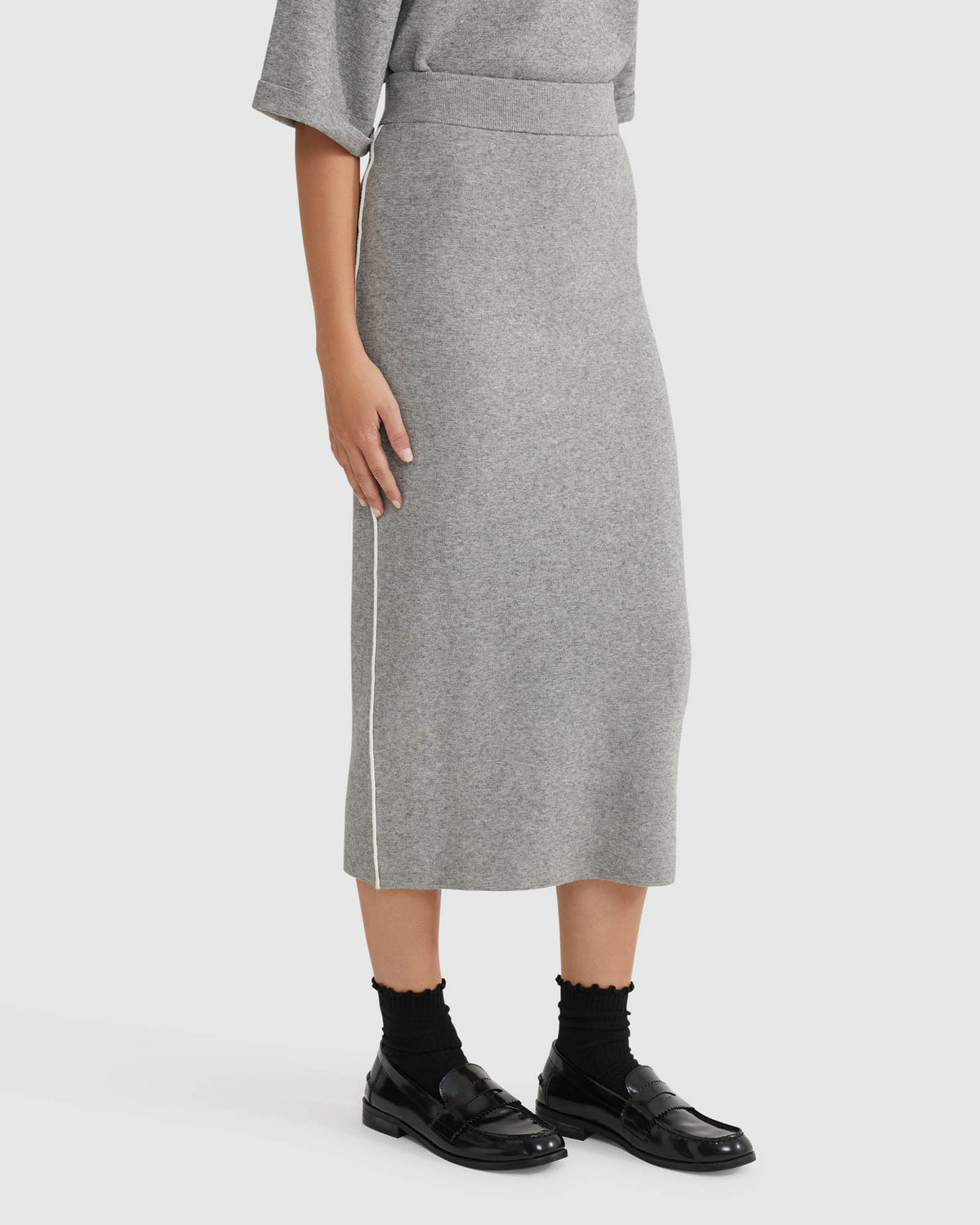 BIRDIE TRIM MIDI SKIRT WOMENS SKIRTS
