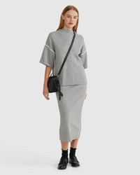 BIRDIE TRIM MIDI SKIRT WOMENS SKIRTS