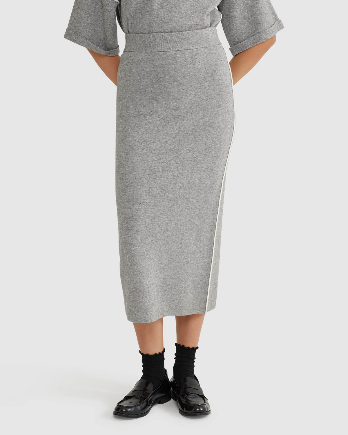 BIRDIE TRIM MIDI SKIRT WOMENS SKIRTS