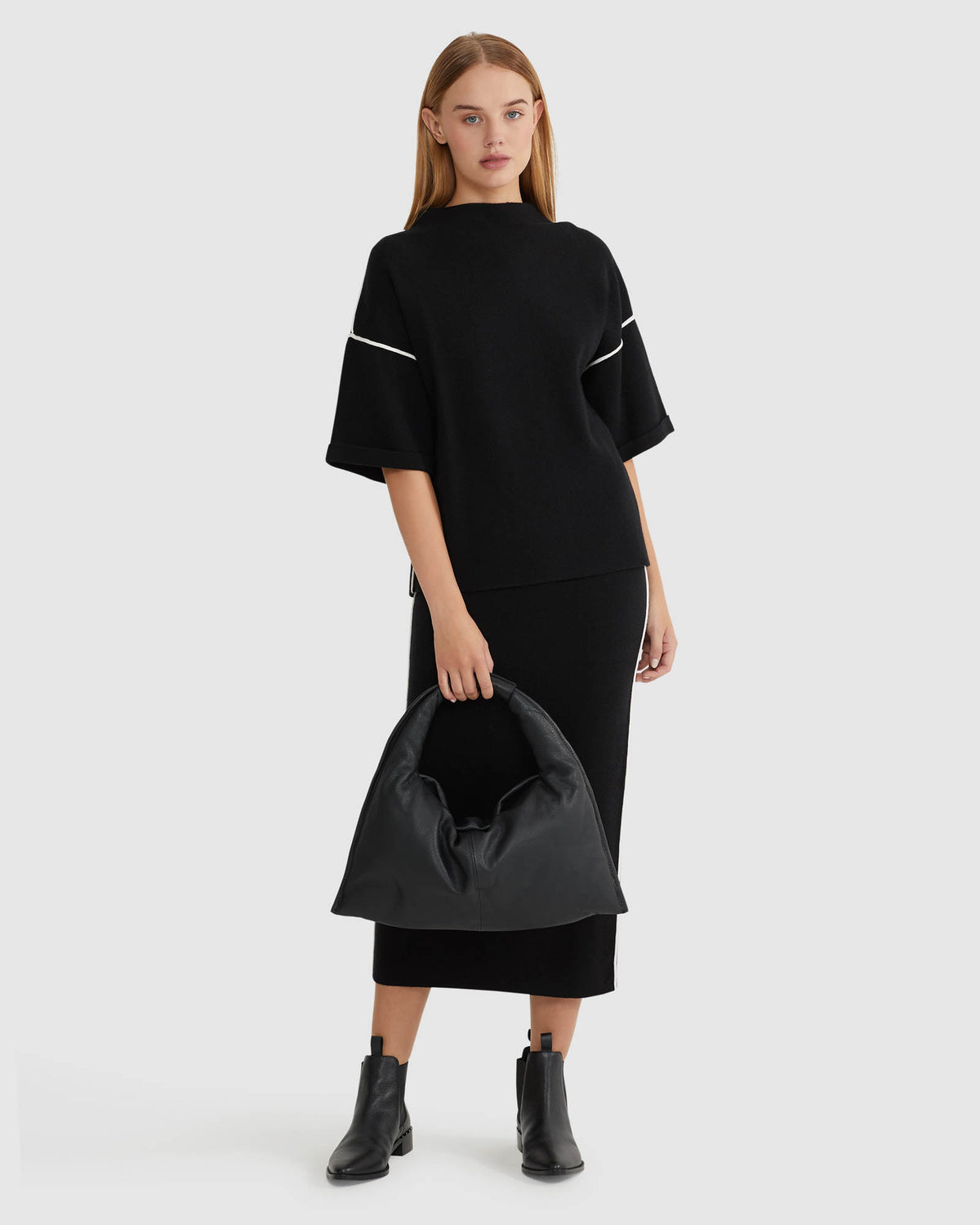 BIRDIE TRIM MIDI SKIRT WOMENS SKIRTS