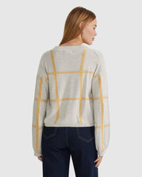 PEGGY GRAPHIC CREW NECK KNIT TOP WOMENS KNITWEAR