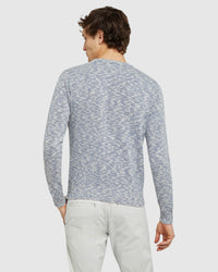 JEFF CREW NECK KNIT SKY
