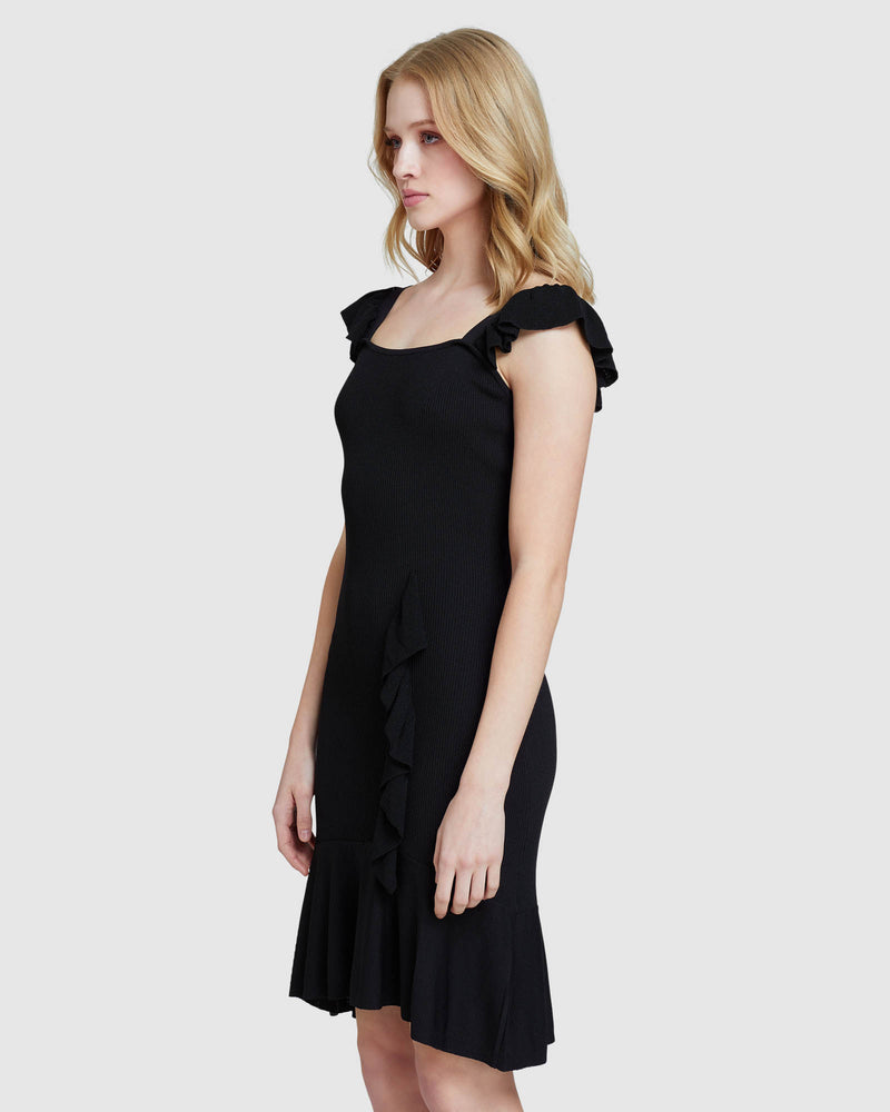 ANNALISE KNITTED DRESS BLACK