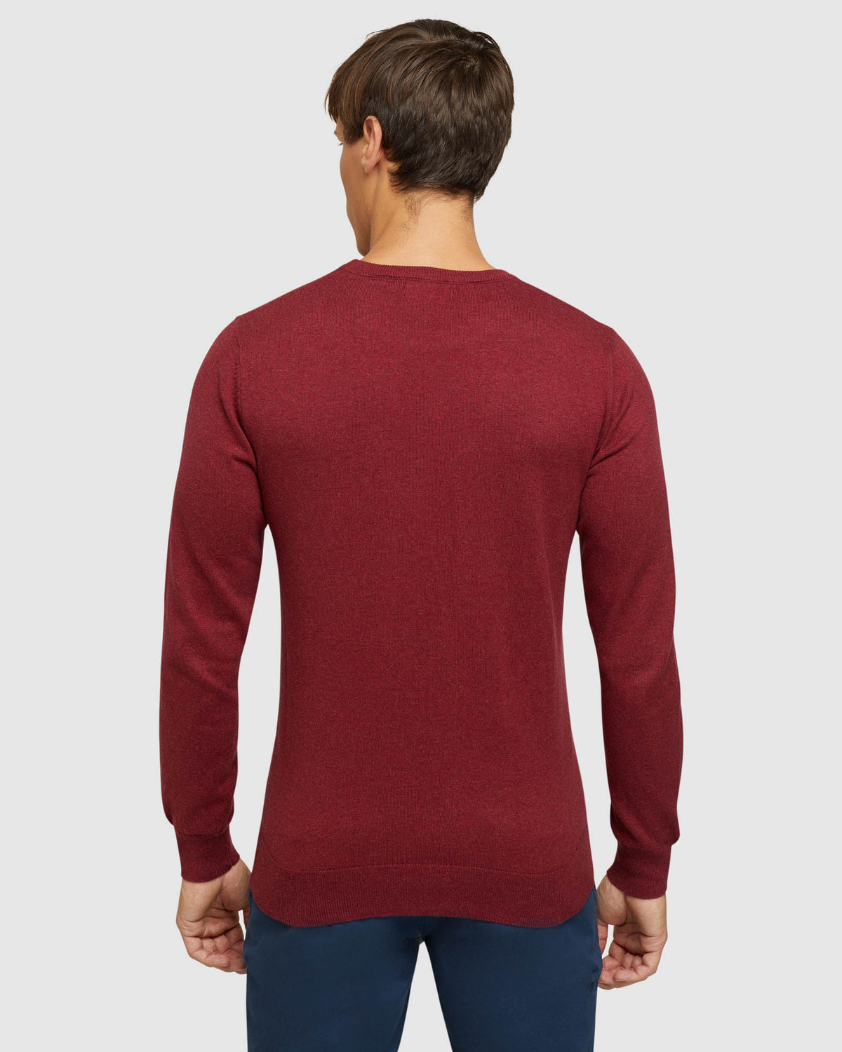 CREW NECK COTTON CASHMERE PULLOVER