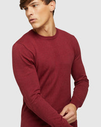 CREW NECK COTTON CASHMERE PULLOVER