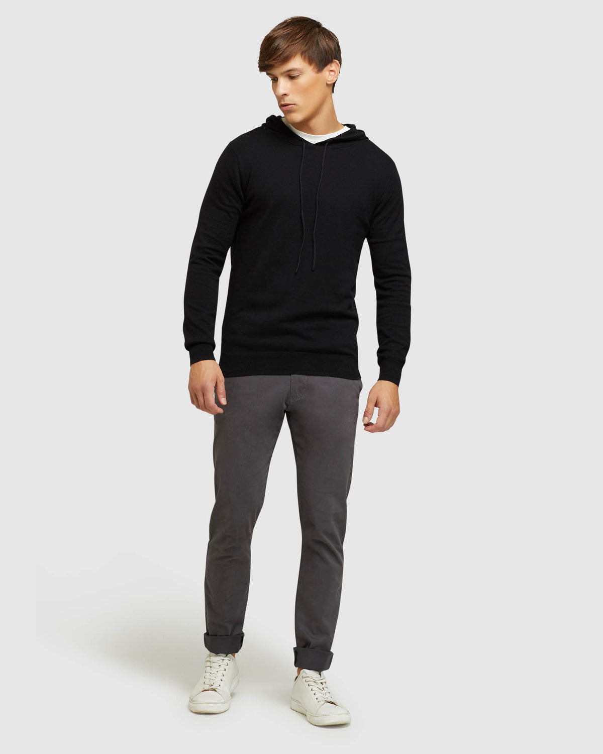 LOUIE COTTON CASHMERE HOODIE