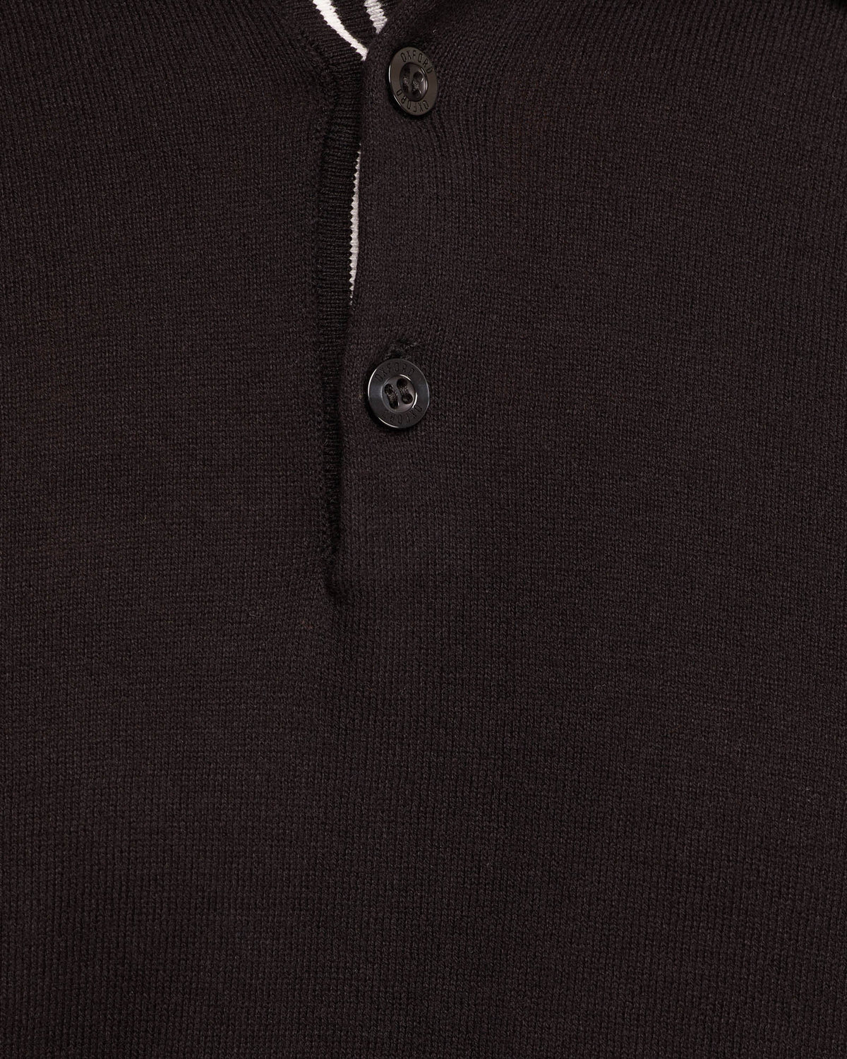 REISS LONG SLEEVE KNITTED POLO