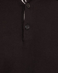 REISS LONG SLEEVE KNITTED POLO