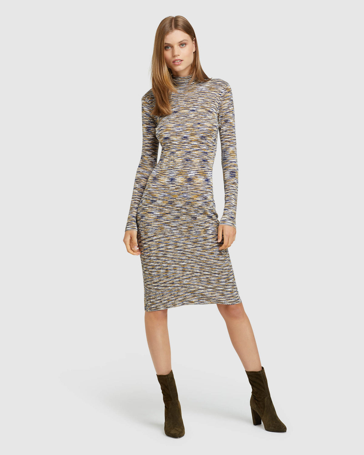 PENNY KNITTED TURTLE NECK DRESS