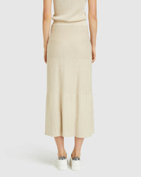 ESTELLE KNITTED LUREX SKIRT