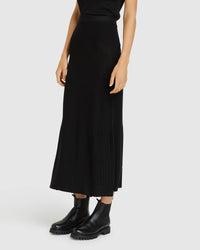 ESTELLE KNITTED LUREX SKIRT