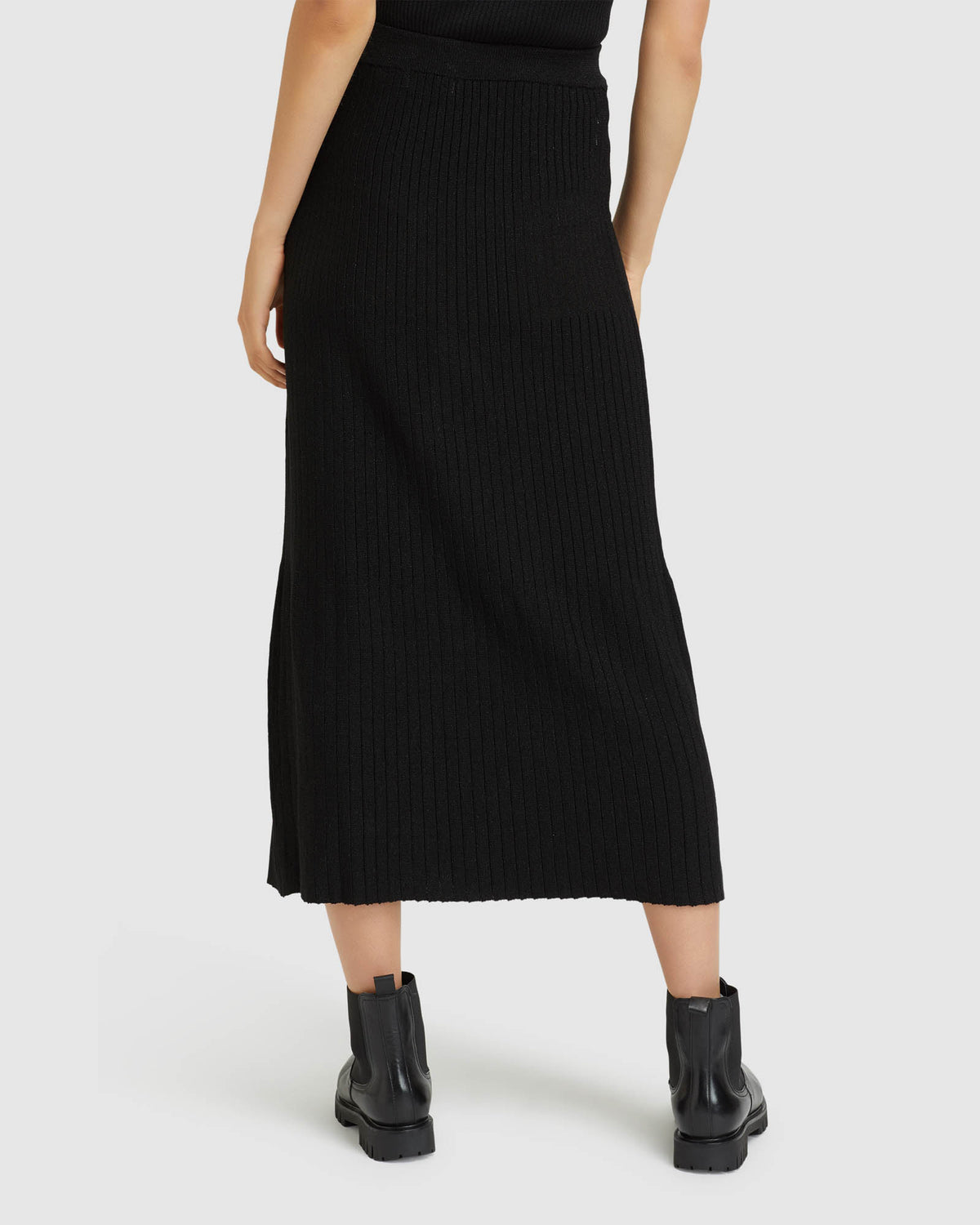 ESTELLE KNITTED LUREX SKIRT