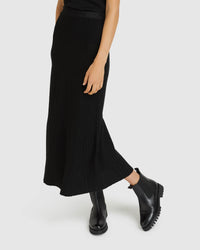 ESTELLE KNITTED LUREX SKIRT