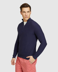 BART ZIP NECK KNIT