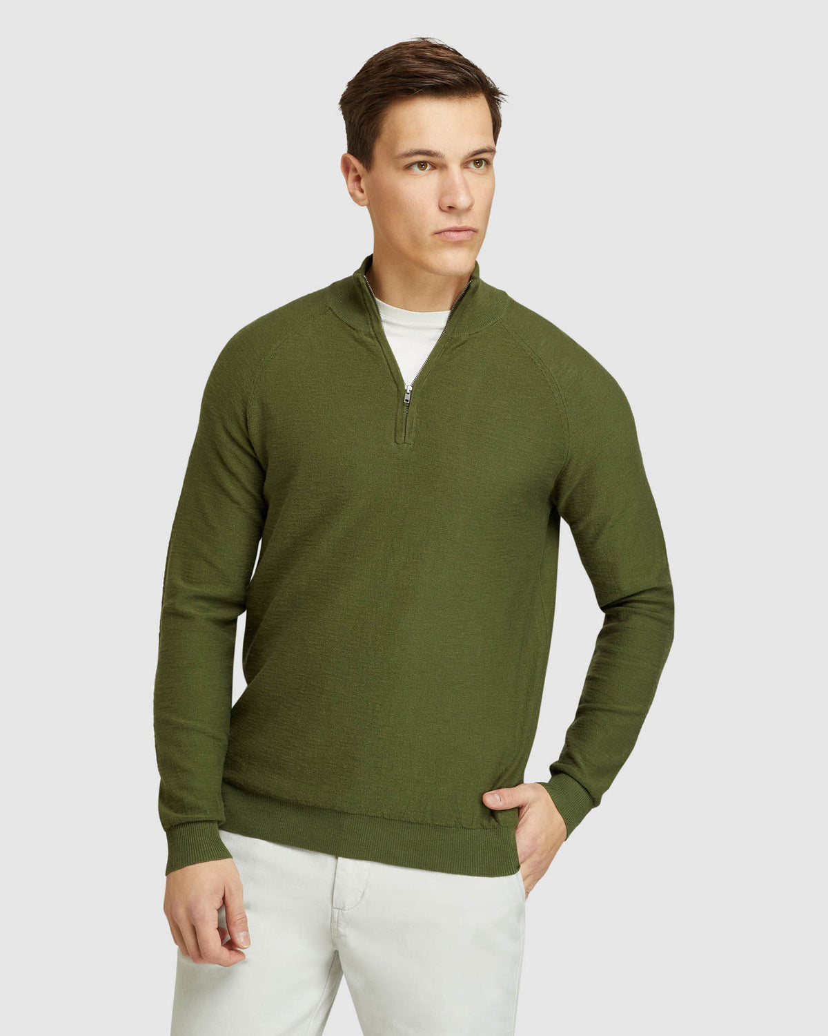 BART ZIP NECK KNIT