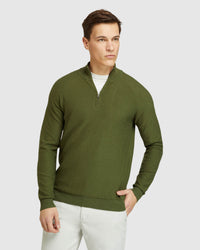 BART ZIP NECK KNIT