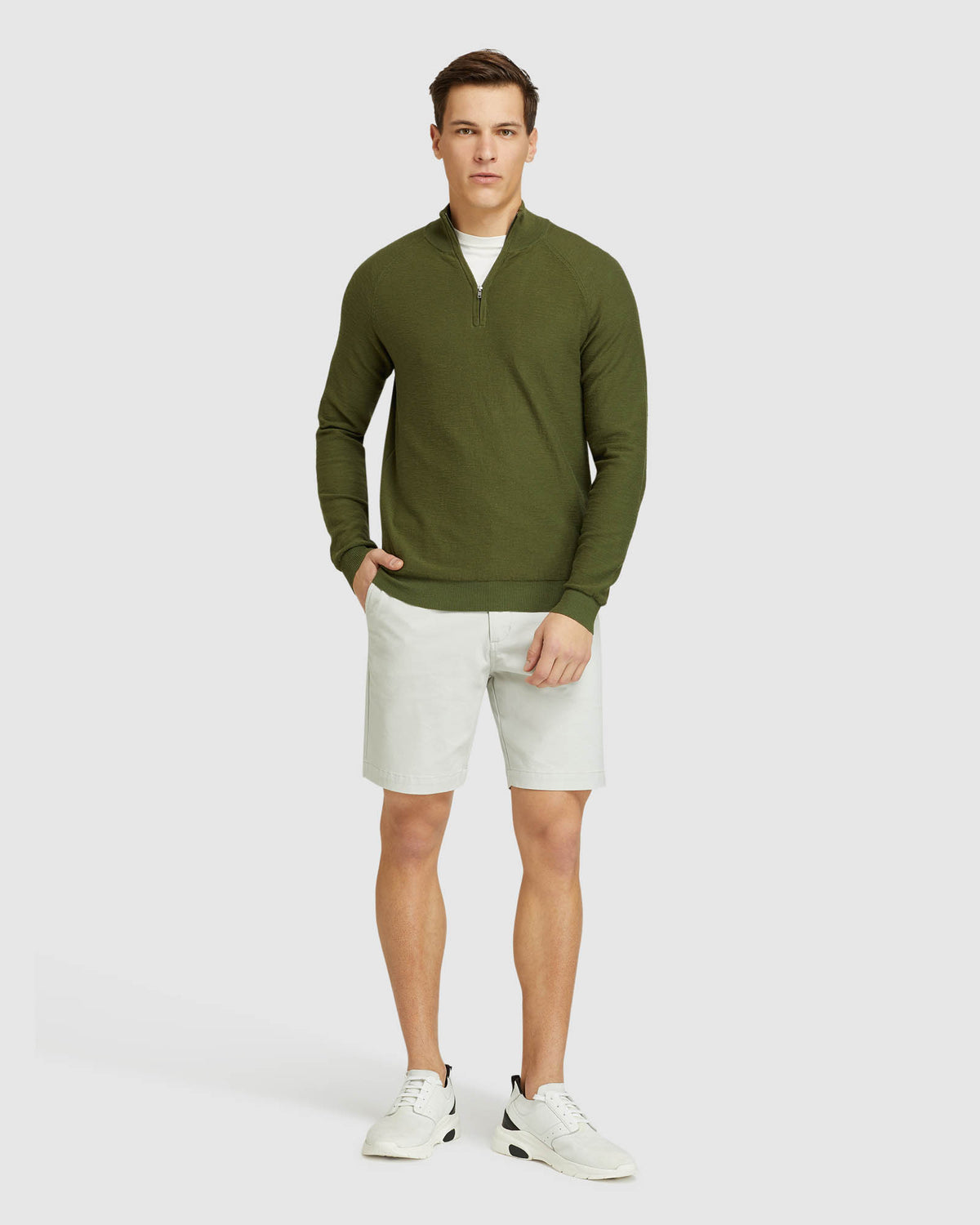 BART ZIP NECK KNIT
