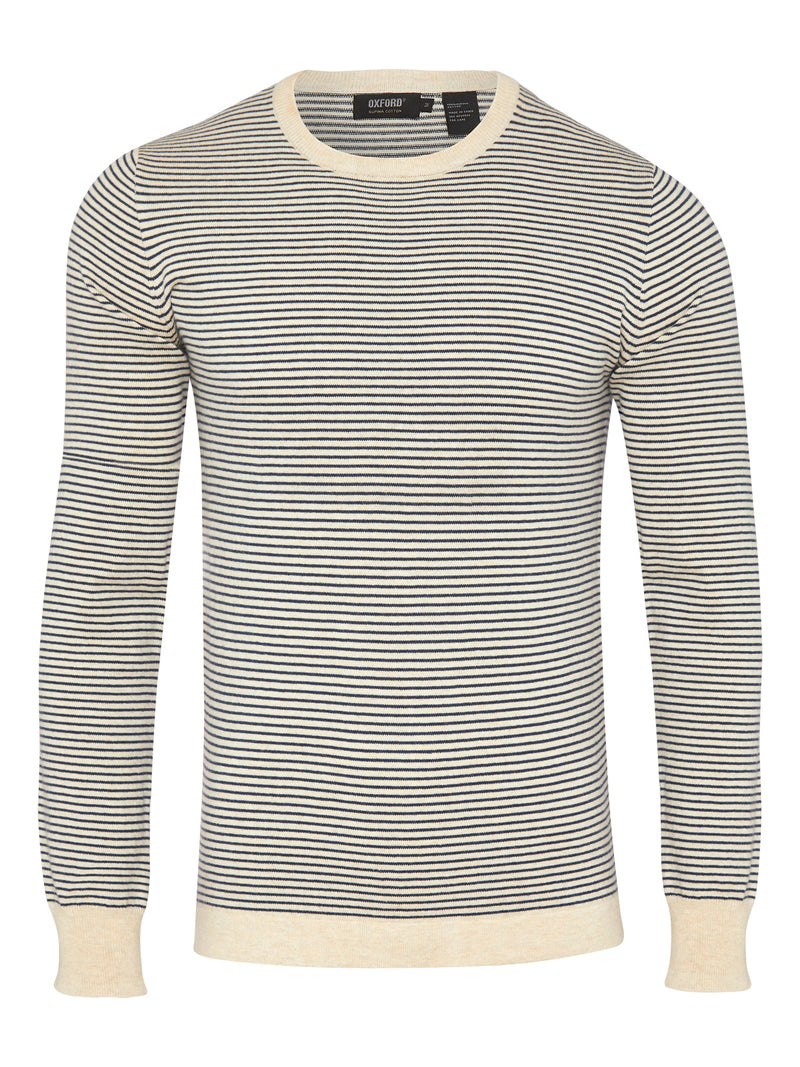 WILL PIMA COTTON STRIPED KNIT