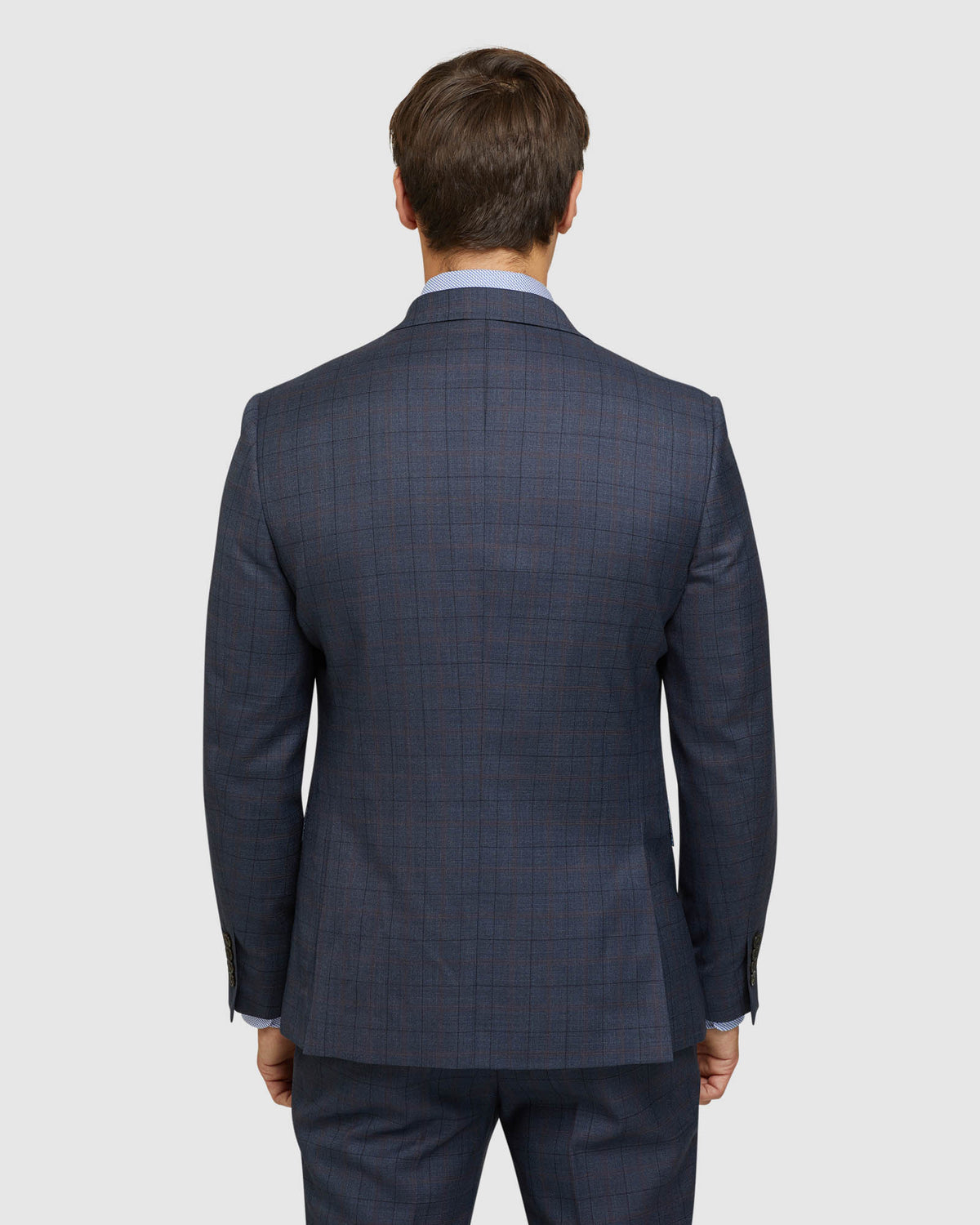 BYRON WOOL STRETCH CHECKED JACKET