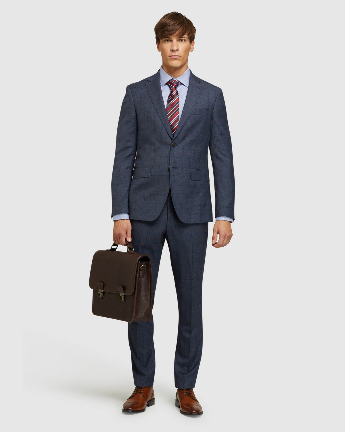 BYRON WOOL STRETCH CHECKED JACKET