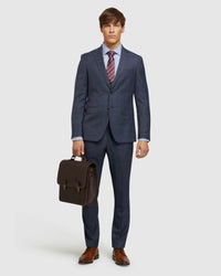 BYRON WOOL STRETCH CHECKED JACKET