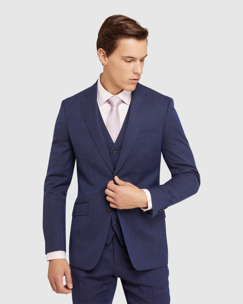 N.HOPKINS WOOL STRETCH SUIT JACKET